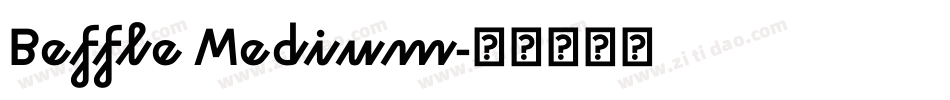 Beffle Medium字体转换
